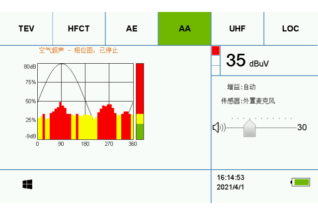 220KV變電站內(nèi)開(kāi)關(guān)柜局放檢測(cè)